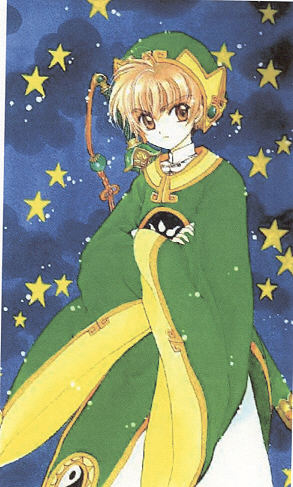 Syaoran, a relative of Clow, sent from Hong Kong to Japan to capture the clow cards.